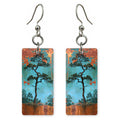 Teal Rust Independence Earrings | FWX2344