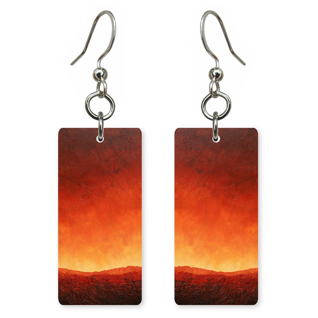 Scarlet Glowing Ardor Earrings | FWX2346