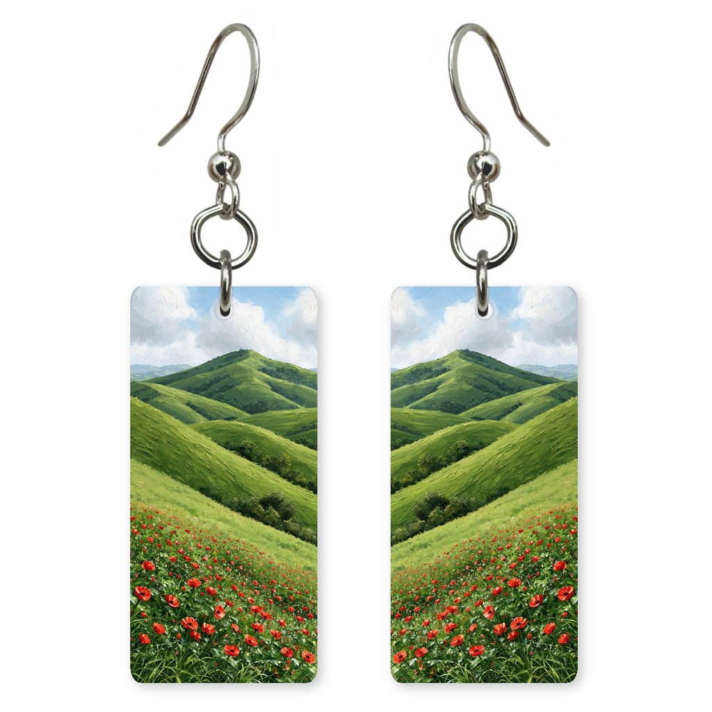 Poppy Green Freshness Earrings | FWX2349