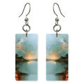 Gray Blue Uneasy Peace Earrings | FWX2350