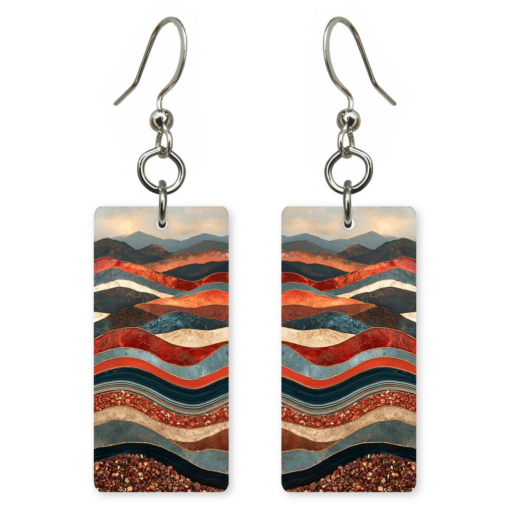 Crimson Ebb and Flow Earrings | FWX2355