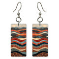 Crimson Ebb and Flow Earrings | FWX2355