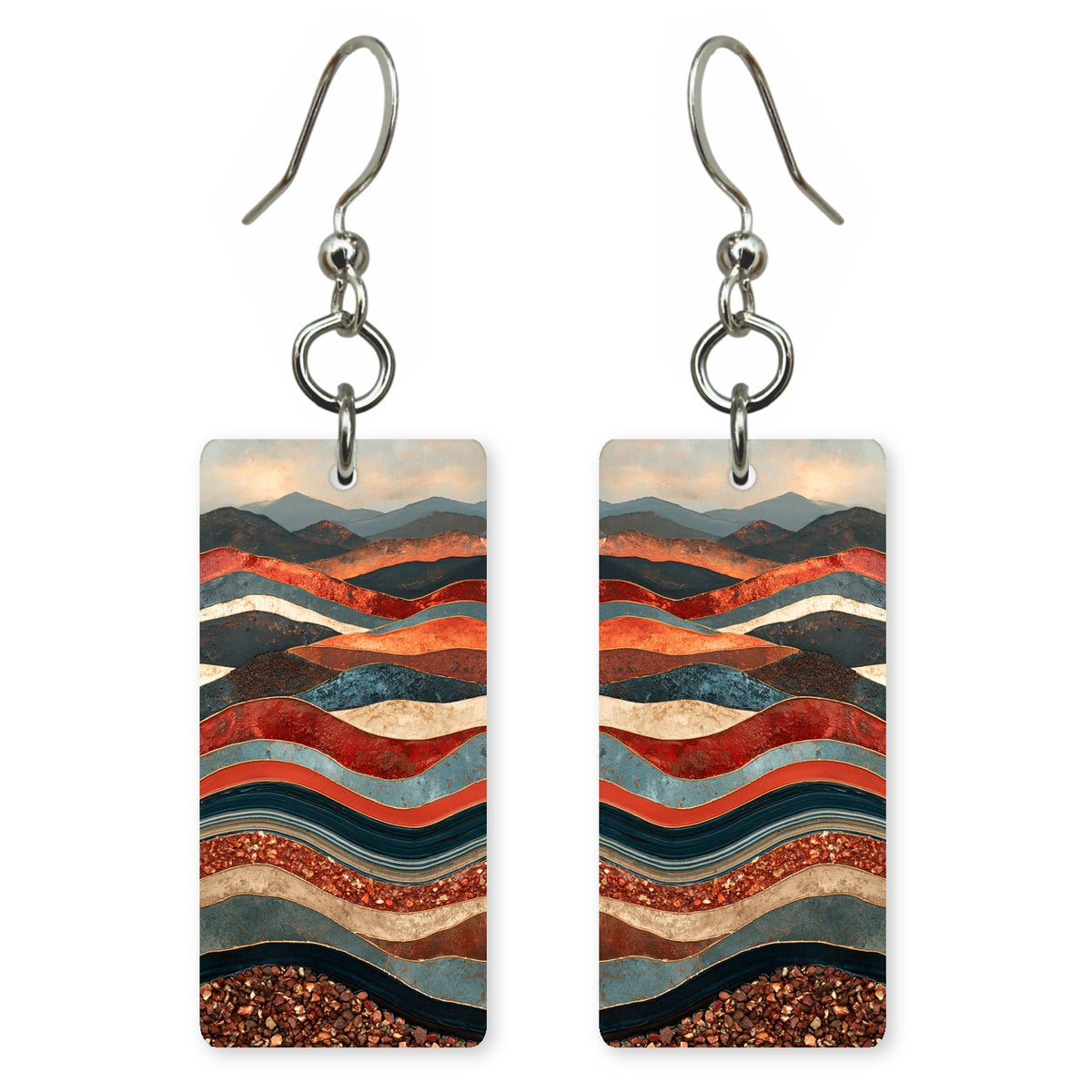 Crimson Ebb and Flow Earrings | FWX2355