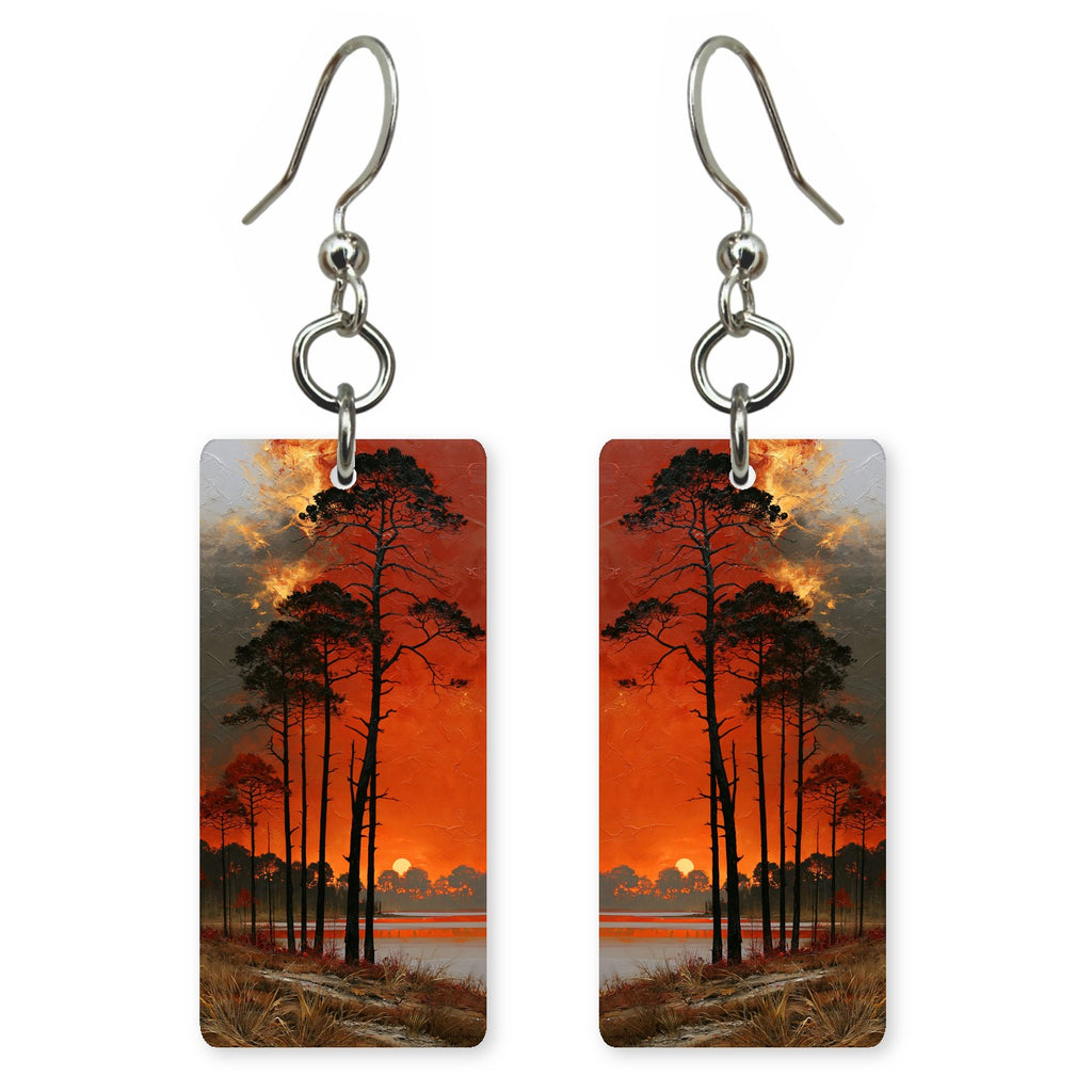 Burning Orange Sorrow Earrings | FWX2361
