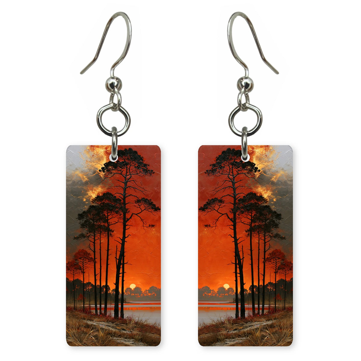 Burning Orange Sorrow Earrings | FWX2361