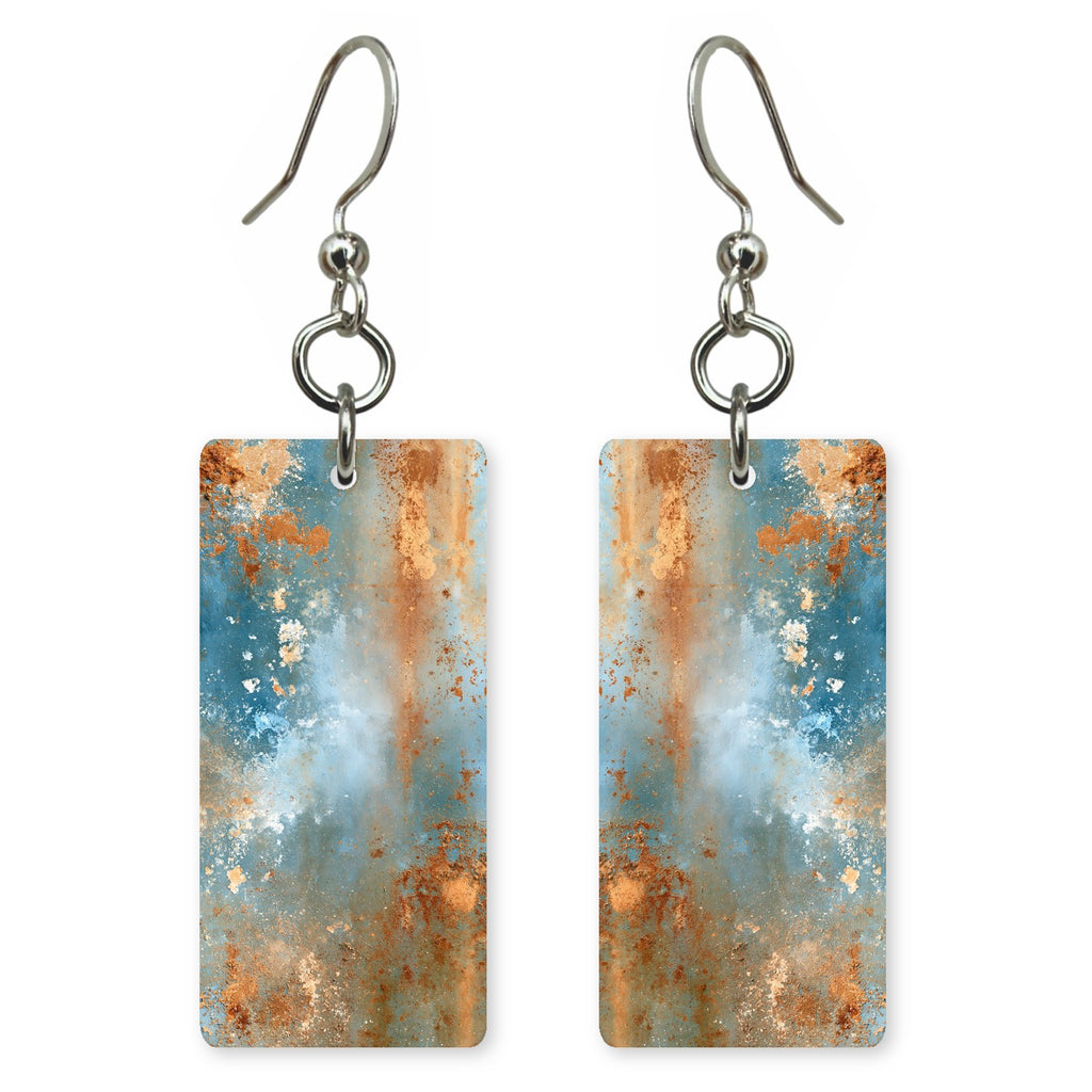 Rust Blue Remembrance Earrings | FWX2364
