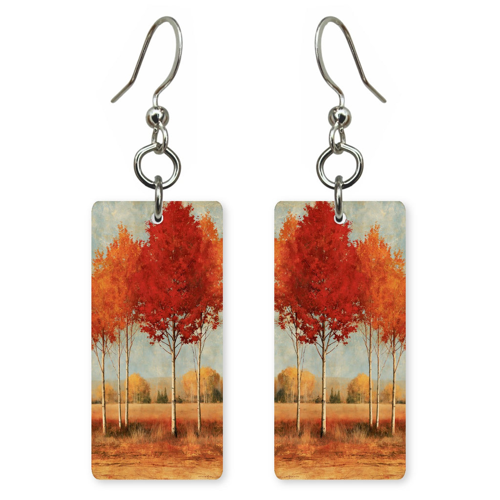 Scarlet Cream Peace Earrings | FWX2366