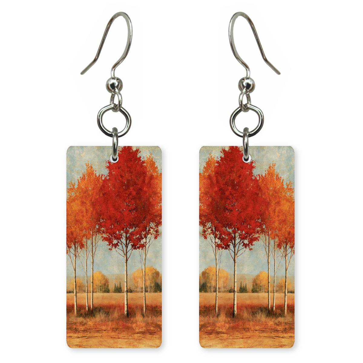 Scarlet Cream Peace Earrings | FWX2366