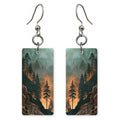Smoky Teal Solitude Earrings | FWX2368