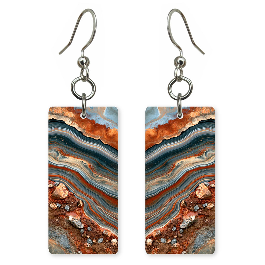 Rust Slate Acceptance Earrings | FWX2377