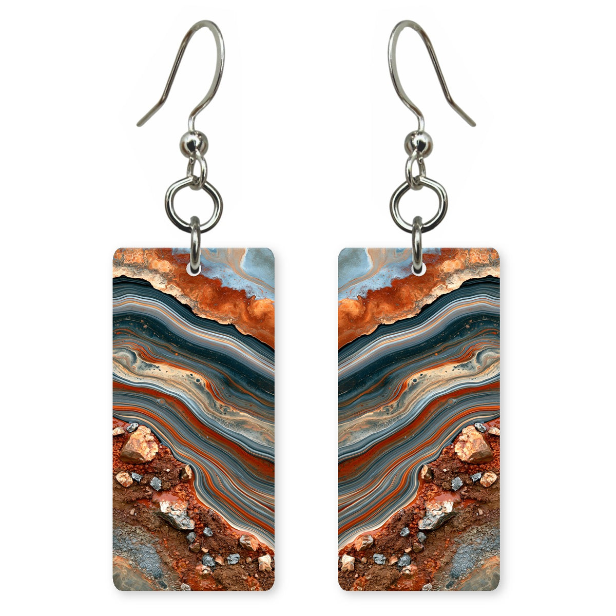 Rust Slate Acceptance Earrings | FWX2377