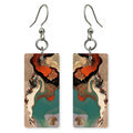 Teal Cream Gracious Release Earrings | FWX2381