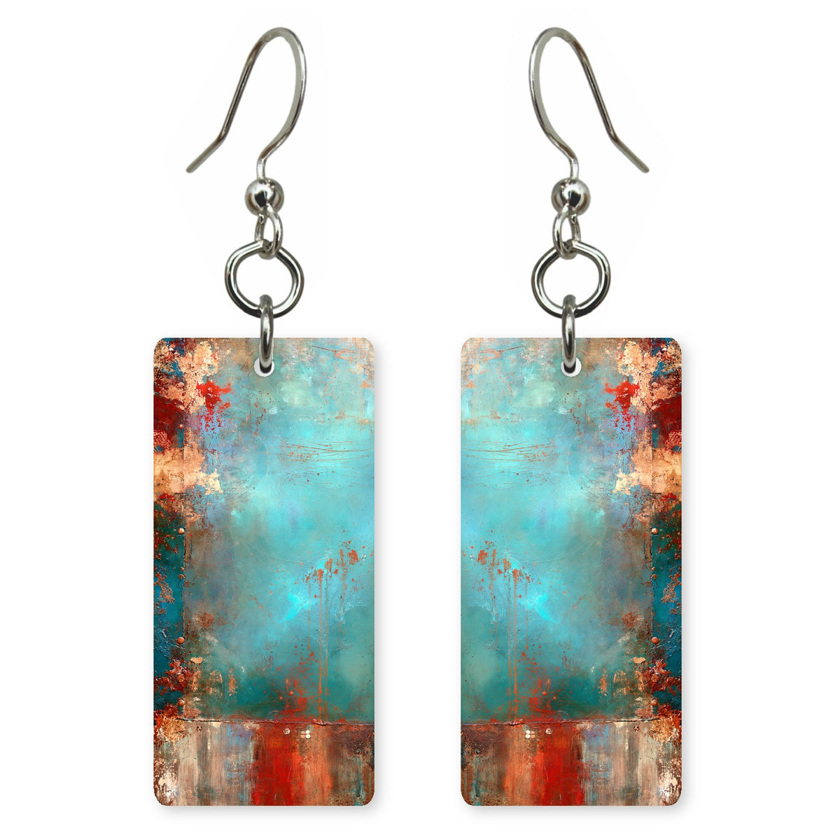 Teal Rust Ache Earrings | FWX2384