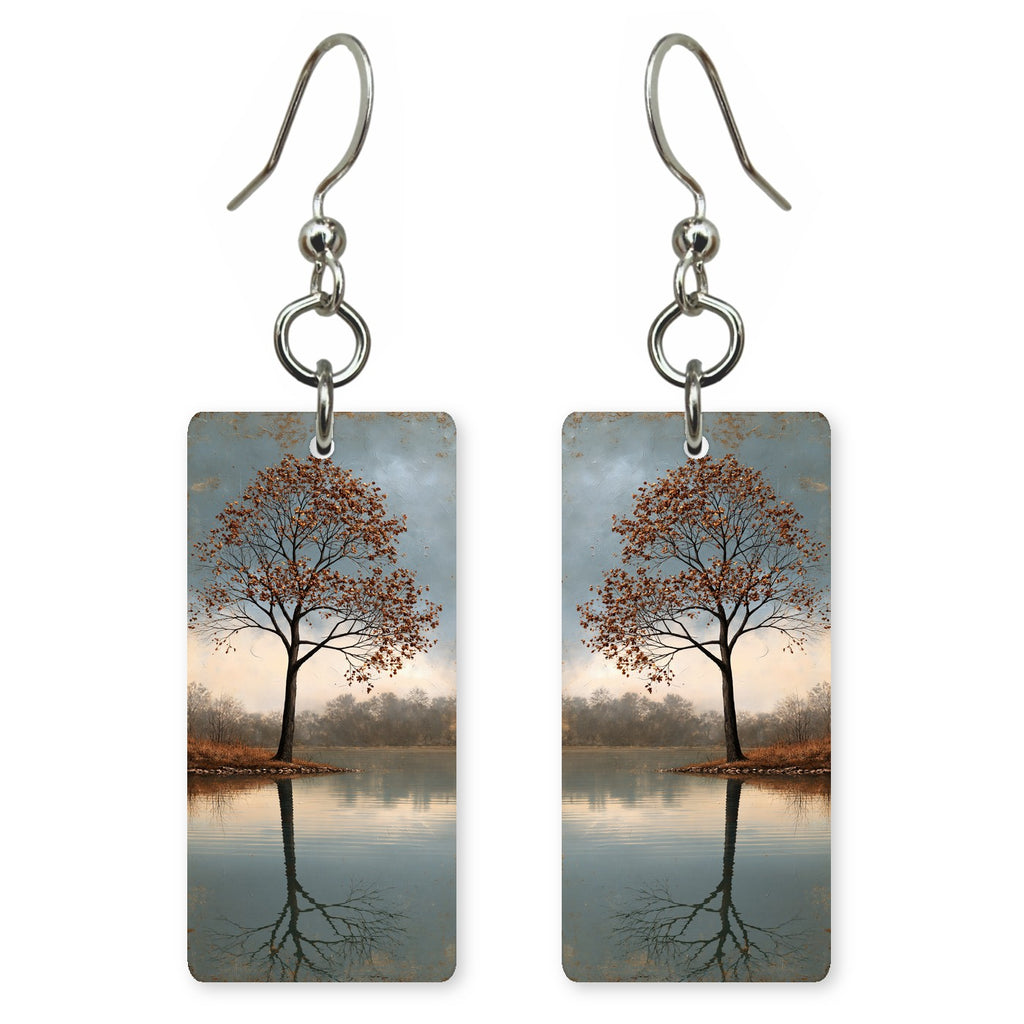 Gray Rust Stillness Earrings | FWX2388