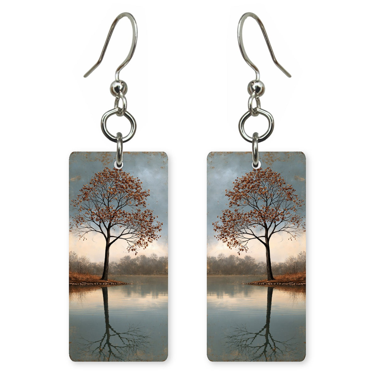 Gray Rust Stillness Earrings | FWX2388