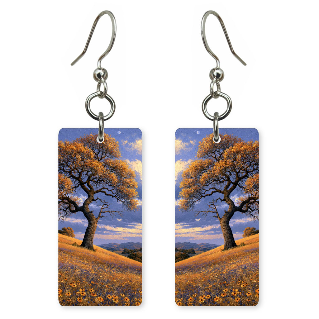 Golden Blue Joy Earrings | FWX2389