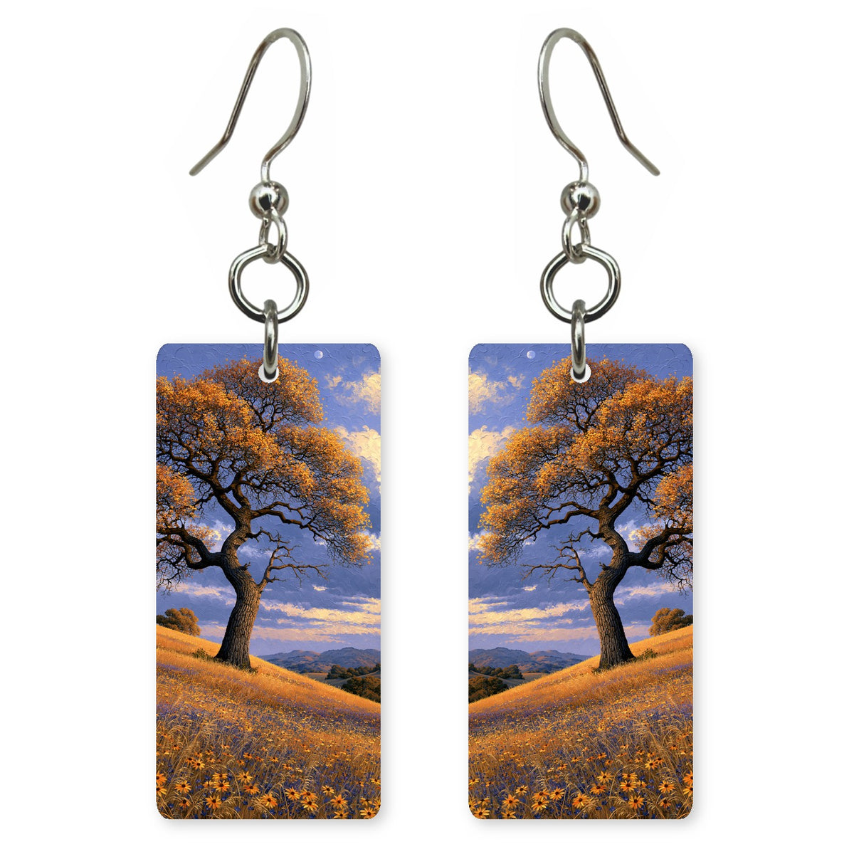 Golden Blue Joy Earrings | FWX2389