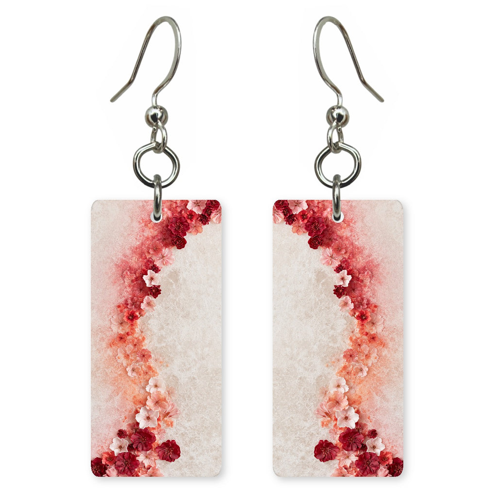 Crimson Parting in Cream Earrings | FWX238