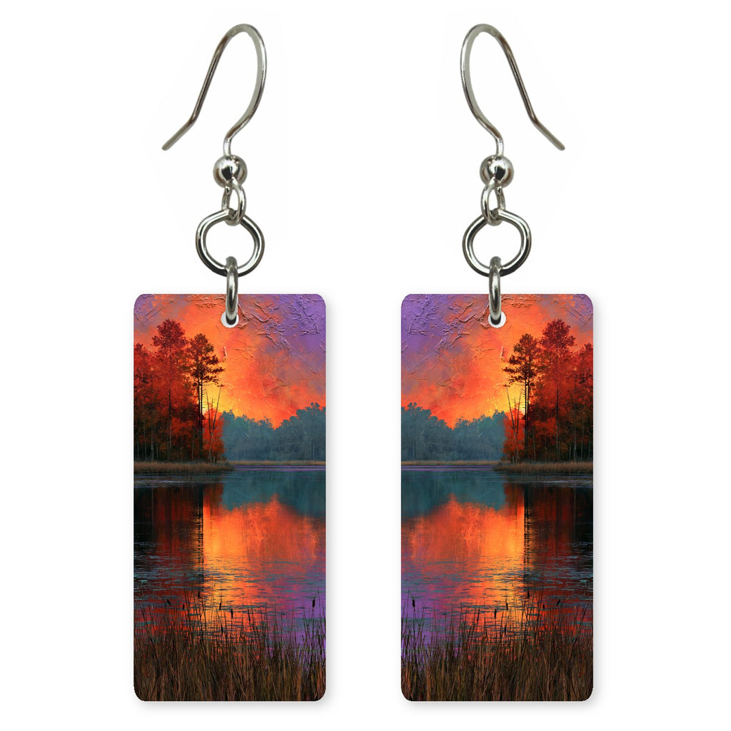 Crimson Purple Ache Earrings | FWX2390