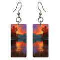 Crimson Purple Ache Earrings | FWX2390