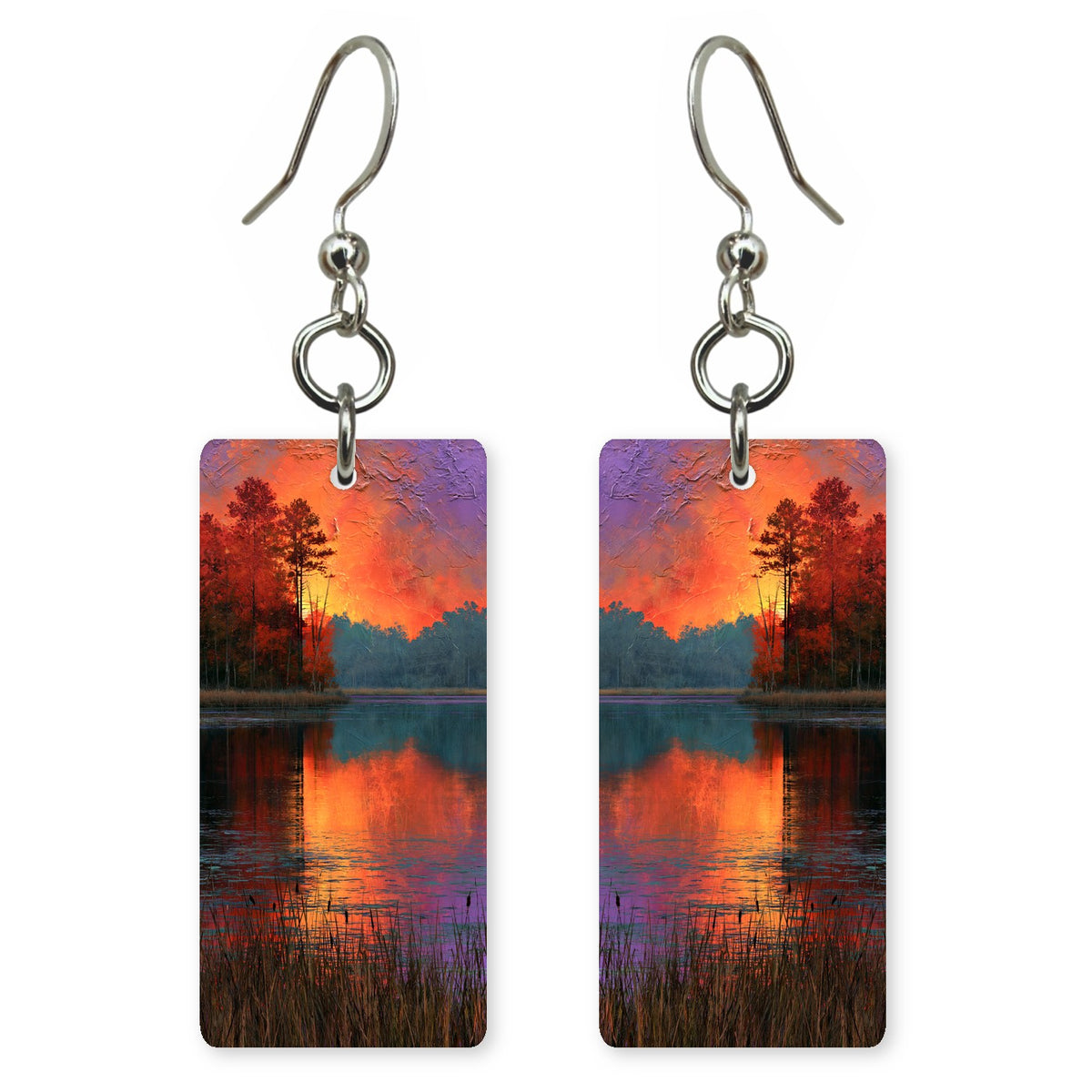 Crimson Purple Ache Earrings | FWX2390