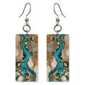 Gilded Teal Treasure Earrings | FWX2392