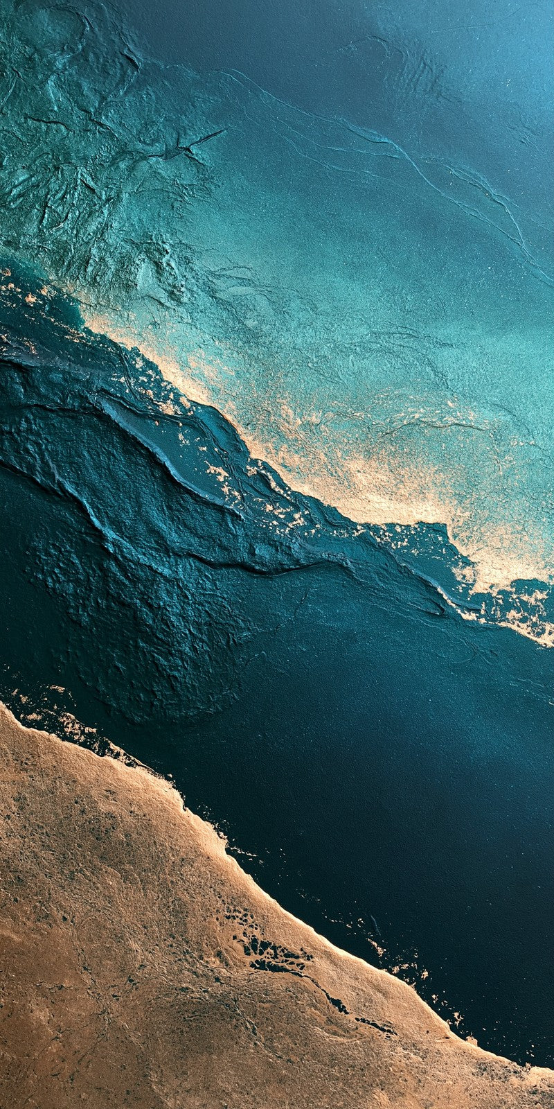 Deep Teal Sand Awe Earrings | FWX2394