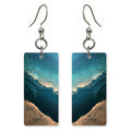 Deep Teal Sand Awe Earrings | FWX2394