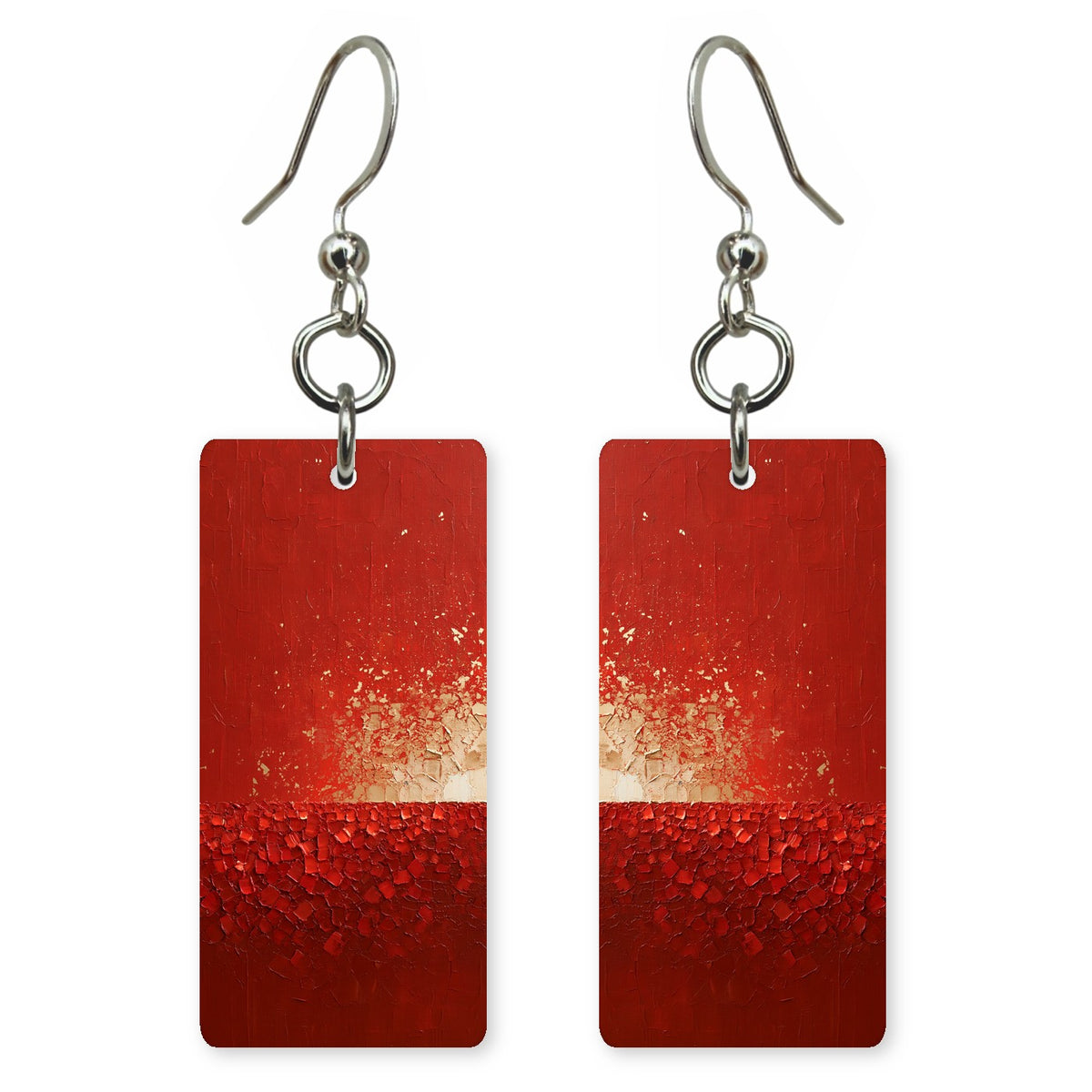 Red Crimson Fervor Earrings | FWX2396