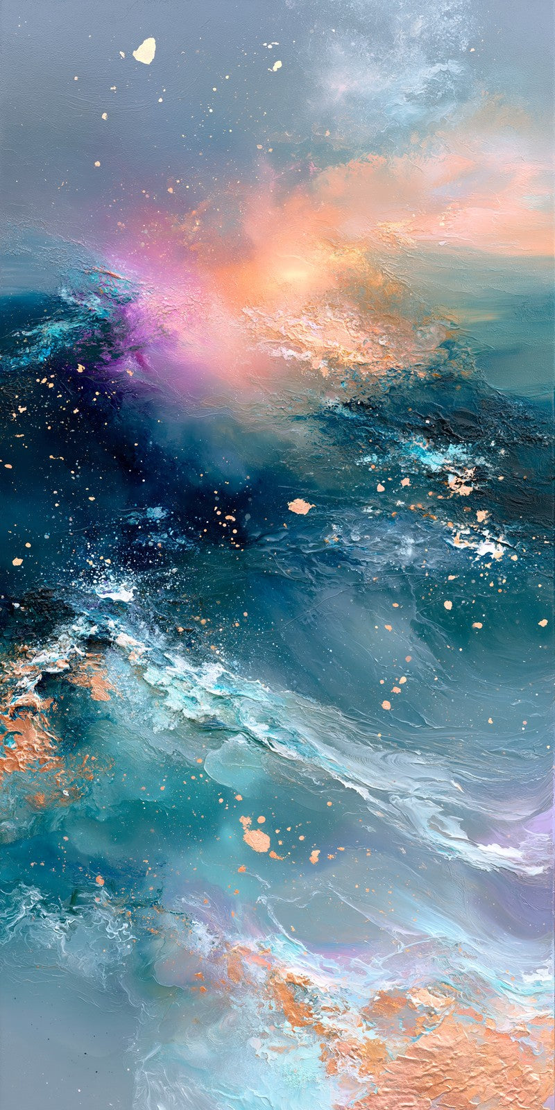 Cosmic Teal Wonder Earrings | FWX2397
