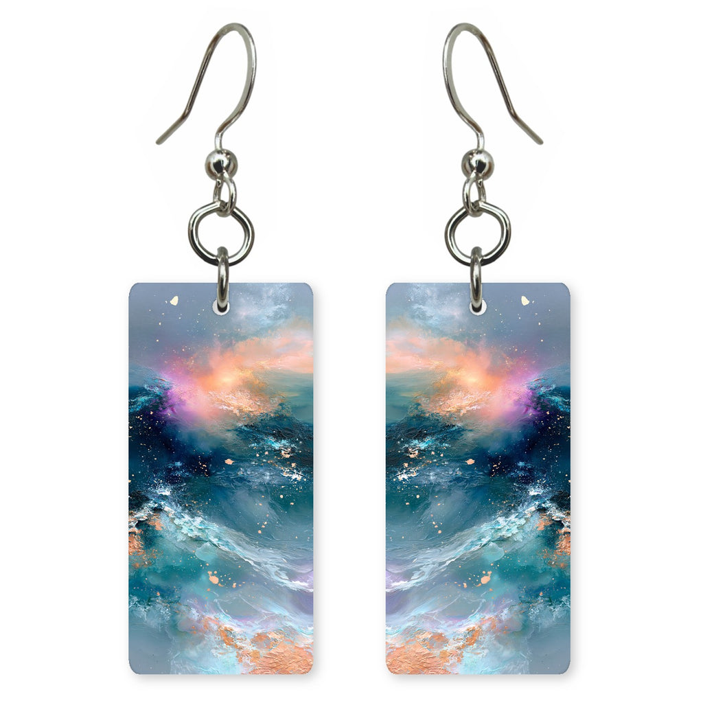Cosmic Teal Wonder Earrings | FWX2397