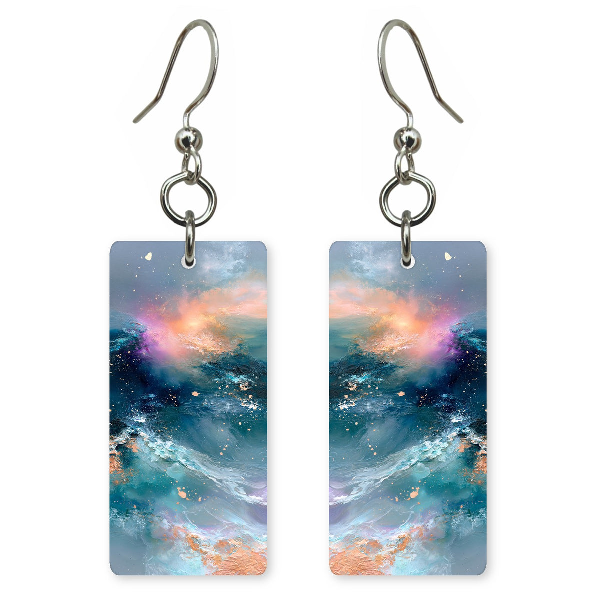 Cosmic Teal Wonder Earrings | FWX2397