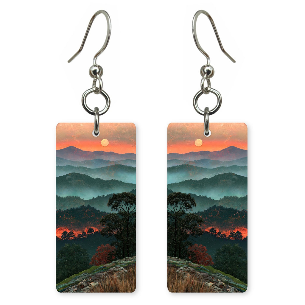 Teal Hills Grateful Earrings | FWX2401
