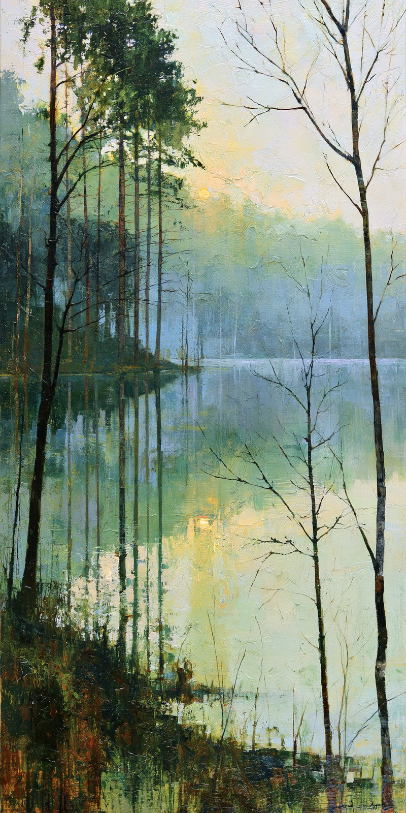 Pale Green Mist Hush Earrings | FWX2403