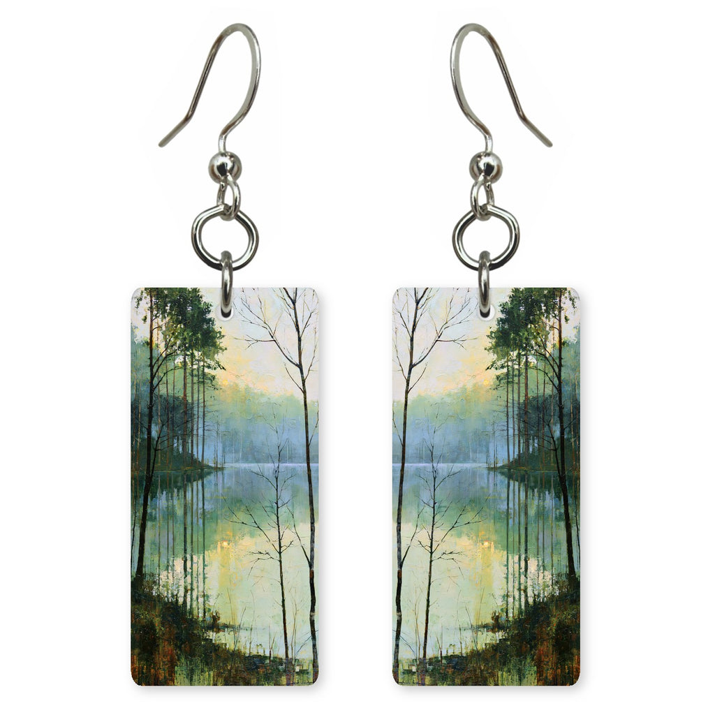 Pale Green Mist Hush Earrings | FWX2403