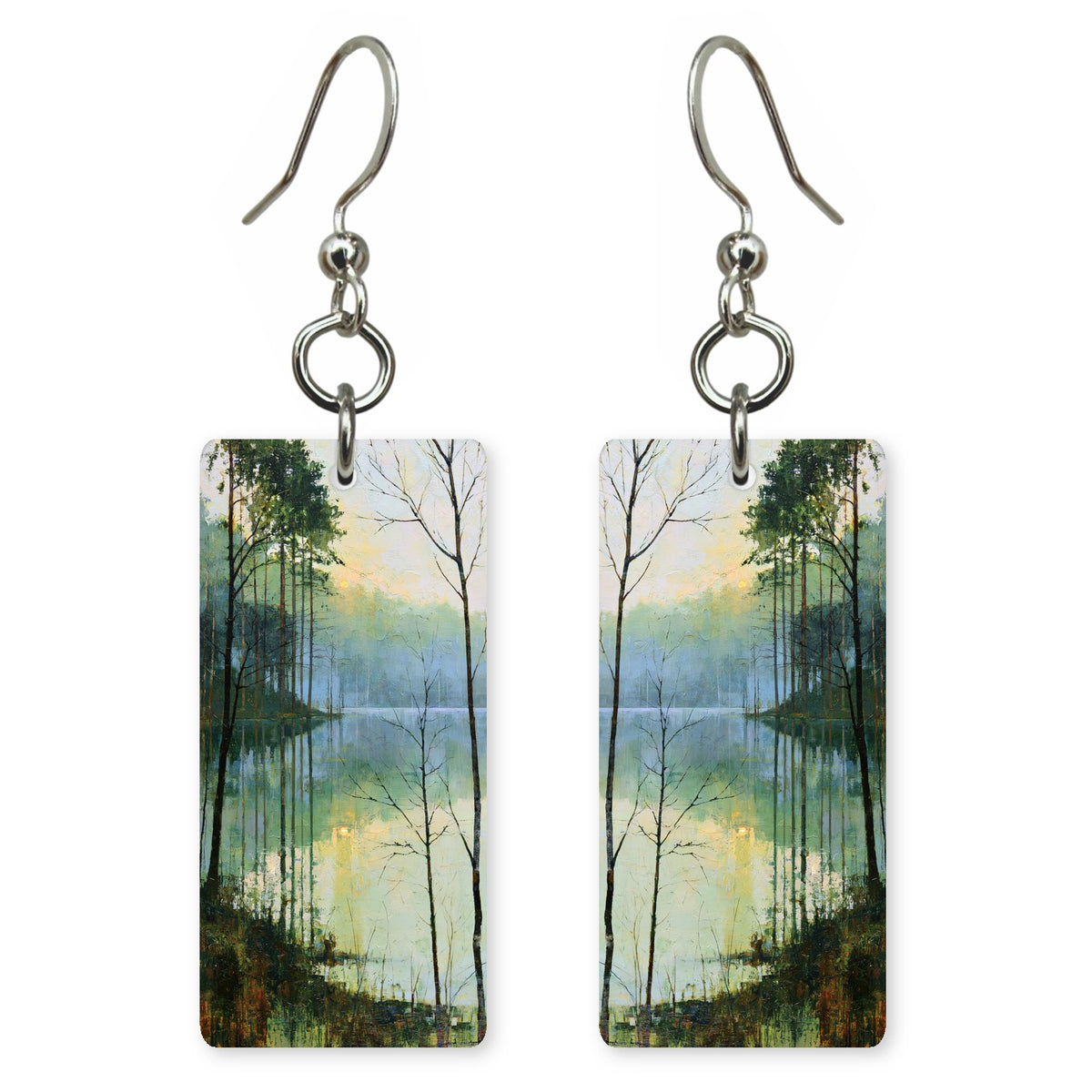 Pale Green Mist Hush Earrings | FWX2403
