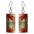 Crimson Gray Gentleness Earrings | FWX2406