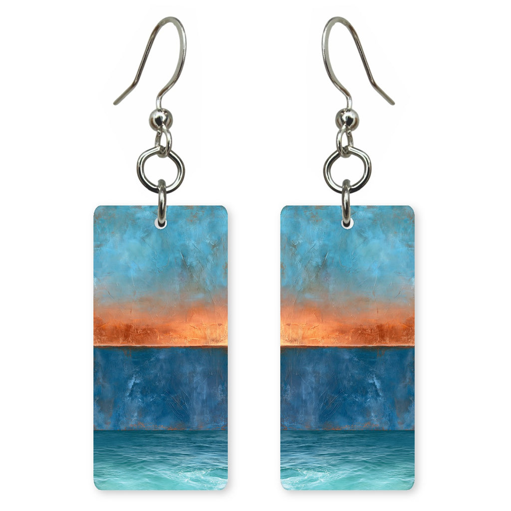 Cobalt Teal Calm Earrings | FWX2407