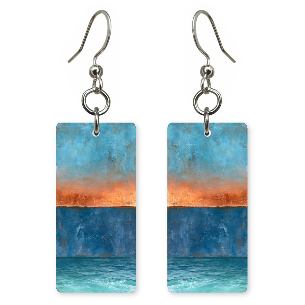 Cobalt Teal Calm Earrings | FWX2407