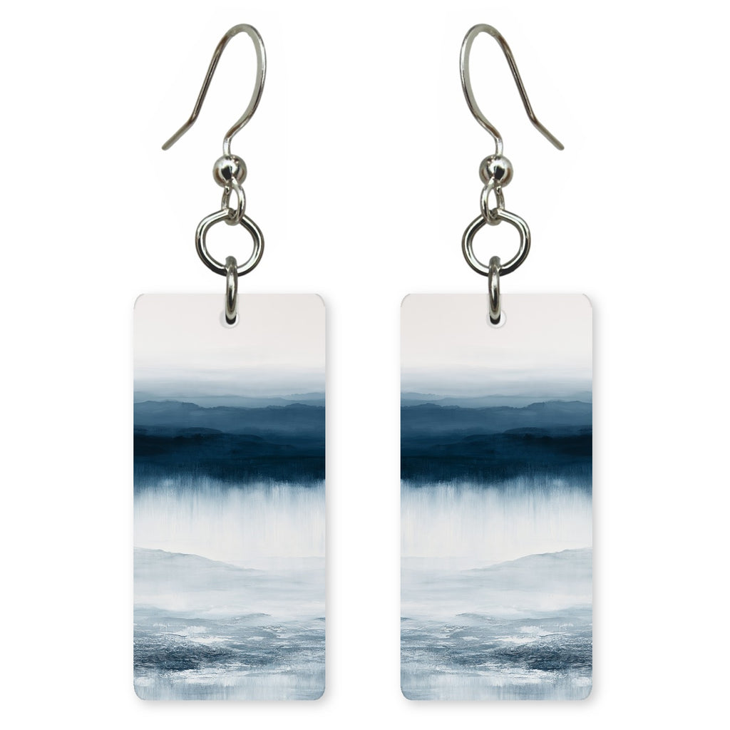 Navy Fog Lament Earrings | FWX2417