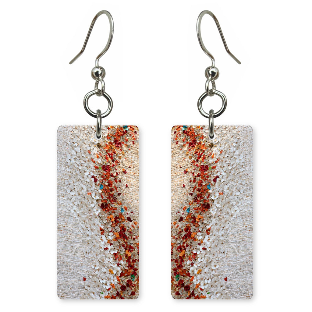 Ivory and Rust Parting Earrings | FWX241