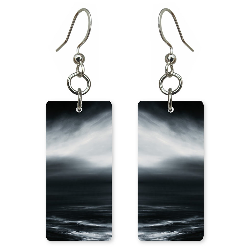 Onyx Smoke Turmoil Earrings | FWX2434