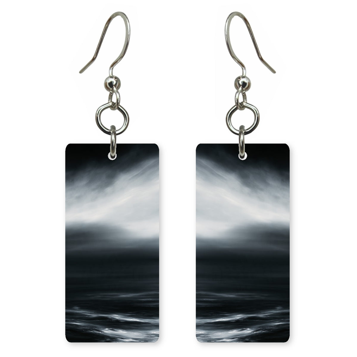 Onyx Smoke Turmoil Earrings | FWX2434