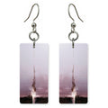 Mauve Charcoal Rupture Earrings | FWX2440