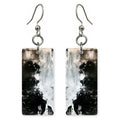 Ink White Upheaval Earrings | FWX2441