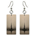 Taupe Shadow Isolation Earrings | FWX2442
