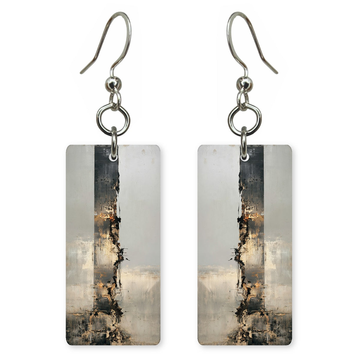 Ash Ochre Fracture Earrings | FWX2443