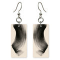 Black Parchment Momentum Earrings | FWX2444