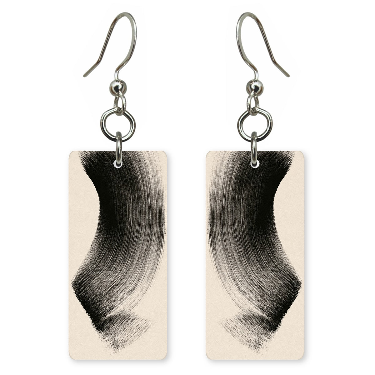 Black Parchment Momentum Earrings | FWX2444