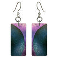 Plum Teal Eclipse Earrings | FWX2447